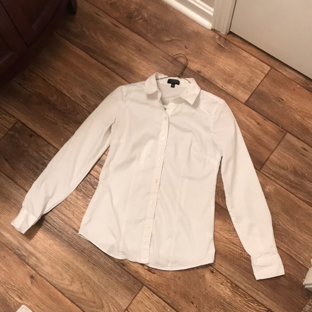 The Limited White button down blouse